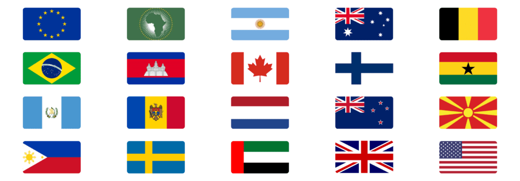 Global Taskforce flags
