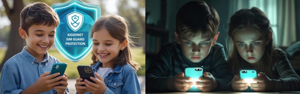 KIDZONET's SIM solution to keep children safe and offer parents peace of mind 1 SIM GUARD2 scaled e1753440408434