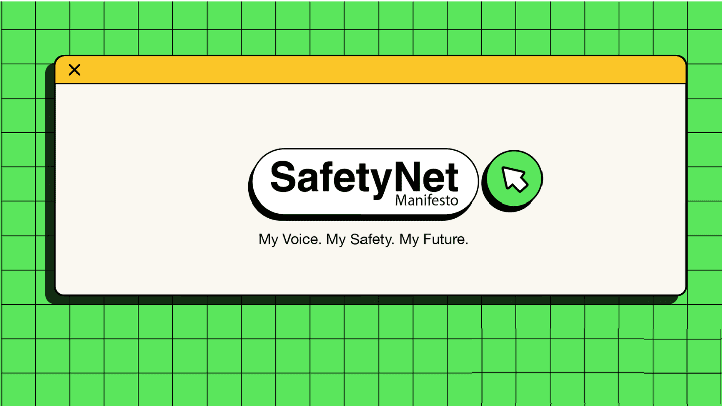 Children and young people present their roadmap for a safer digital world 2 SafetyNet Logo on green for X 1