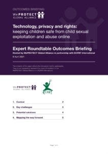 Technology privacy and rights roundtable outcomes briefing